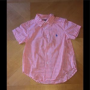 Orange Button Down Shirt